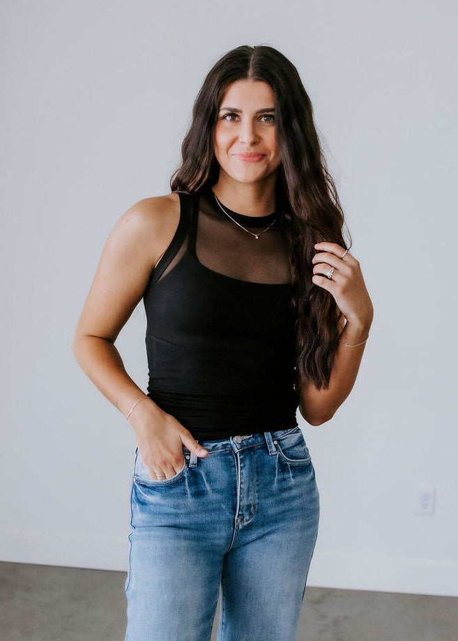 image of Mallory Mesh Tank Top