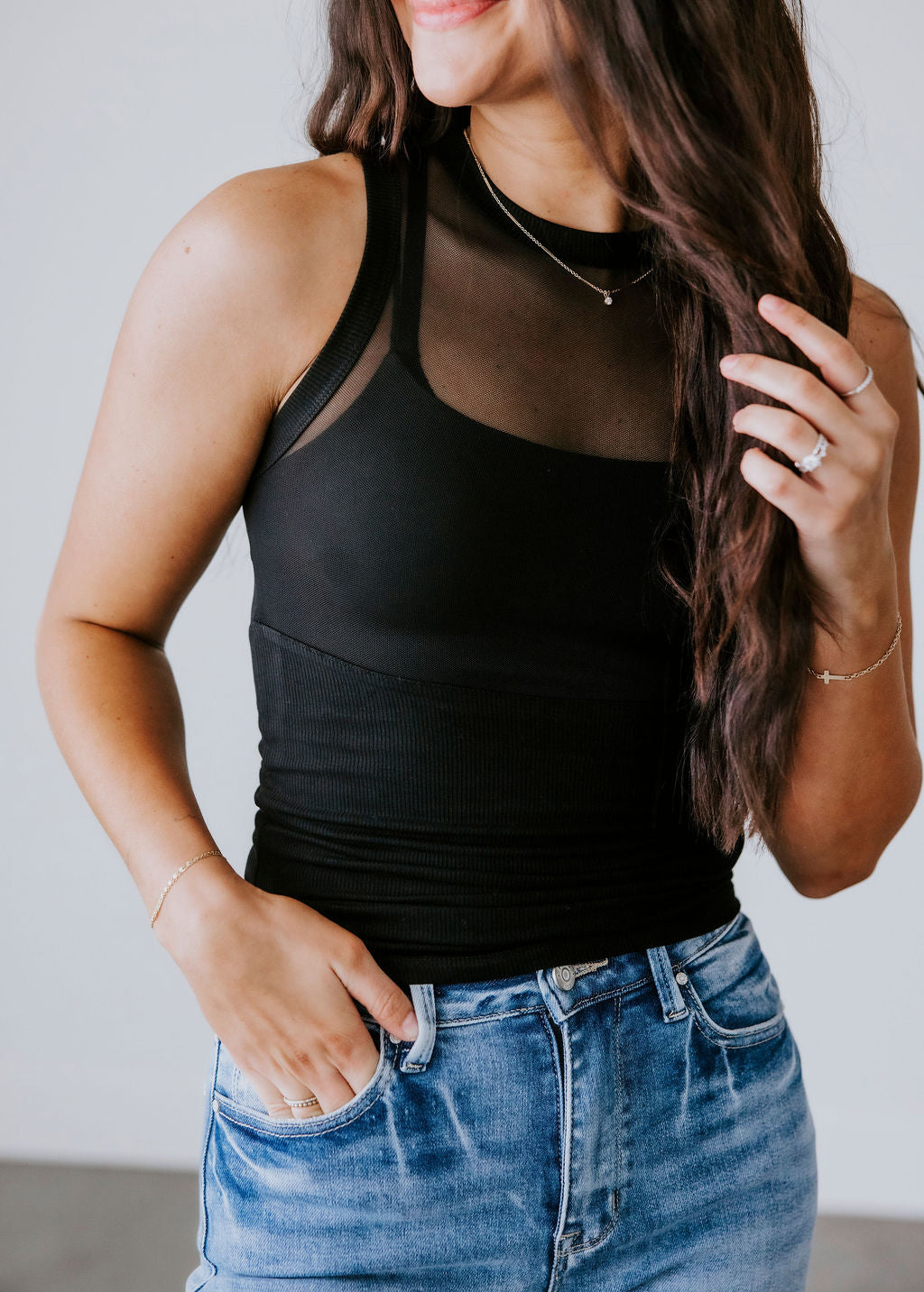 Mallory Mesh Tank Top