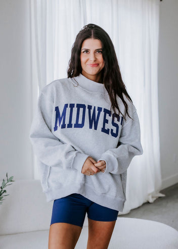 Midwest Reversible Mock Neck Sweatshirt