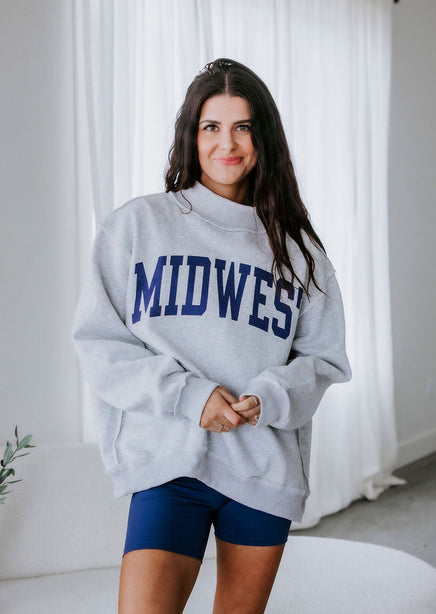 Midwest Reversible Mock Neck Sweatshirt product view