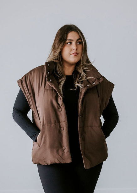 Curvy Berklen Puffer Vest product view