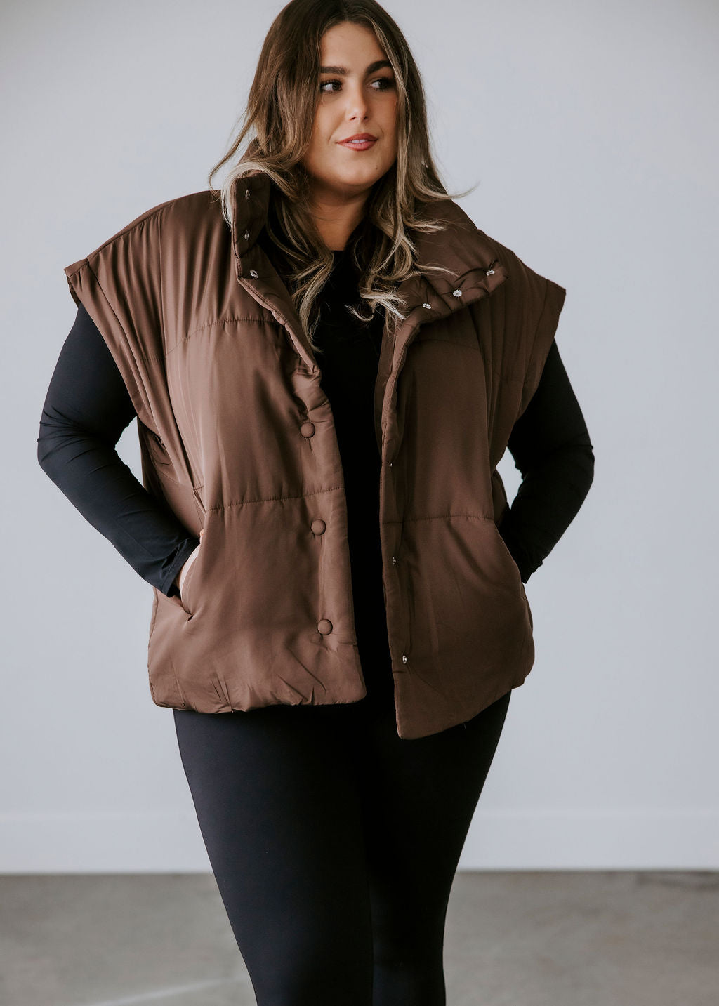 Curvy Berklen Puffer Vest
