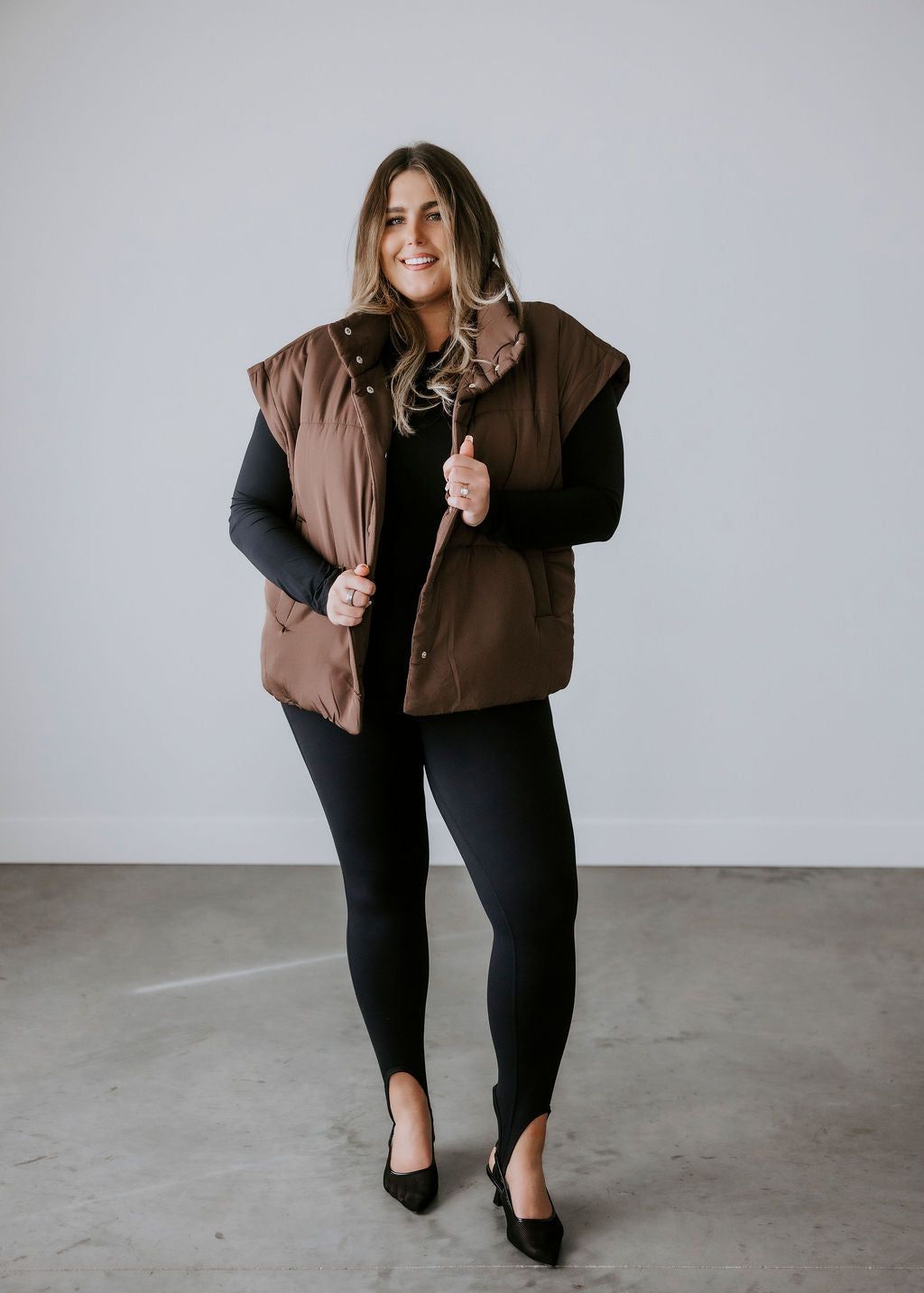 Curvy Berklen Puffer Vest