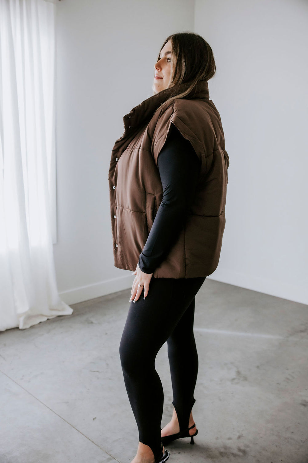 Curvy Berklen Puffer Vest