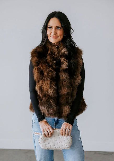 Jazmin Faux Fur Vest product view