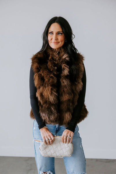 Jazmin Faux Fur Vest | Lauriebelles