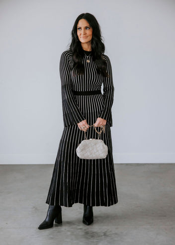 Livian Striped Maxi Sweater Dress