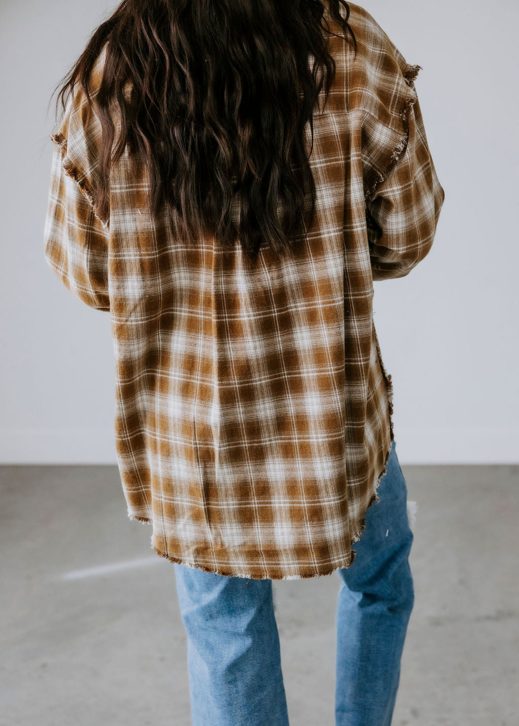 Wesley Plaid Button Down Top