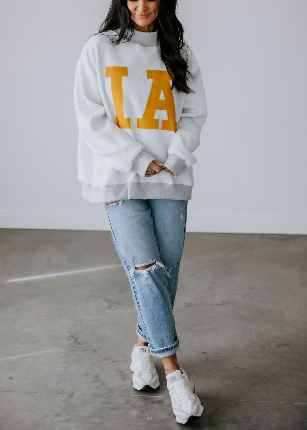 Iowa Reversible Mock Neck Sweatshirt