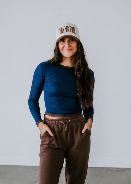 Kendall Contrast Long Sleeve Top product view