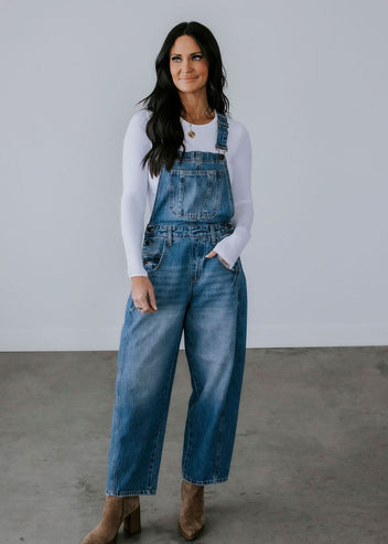 Raye Cello Barrel Overalls