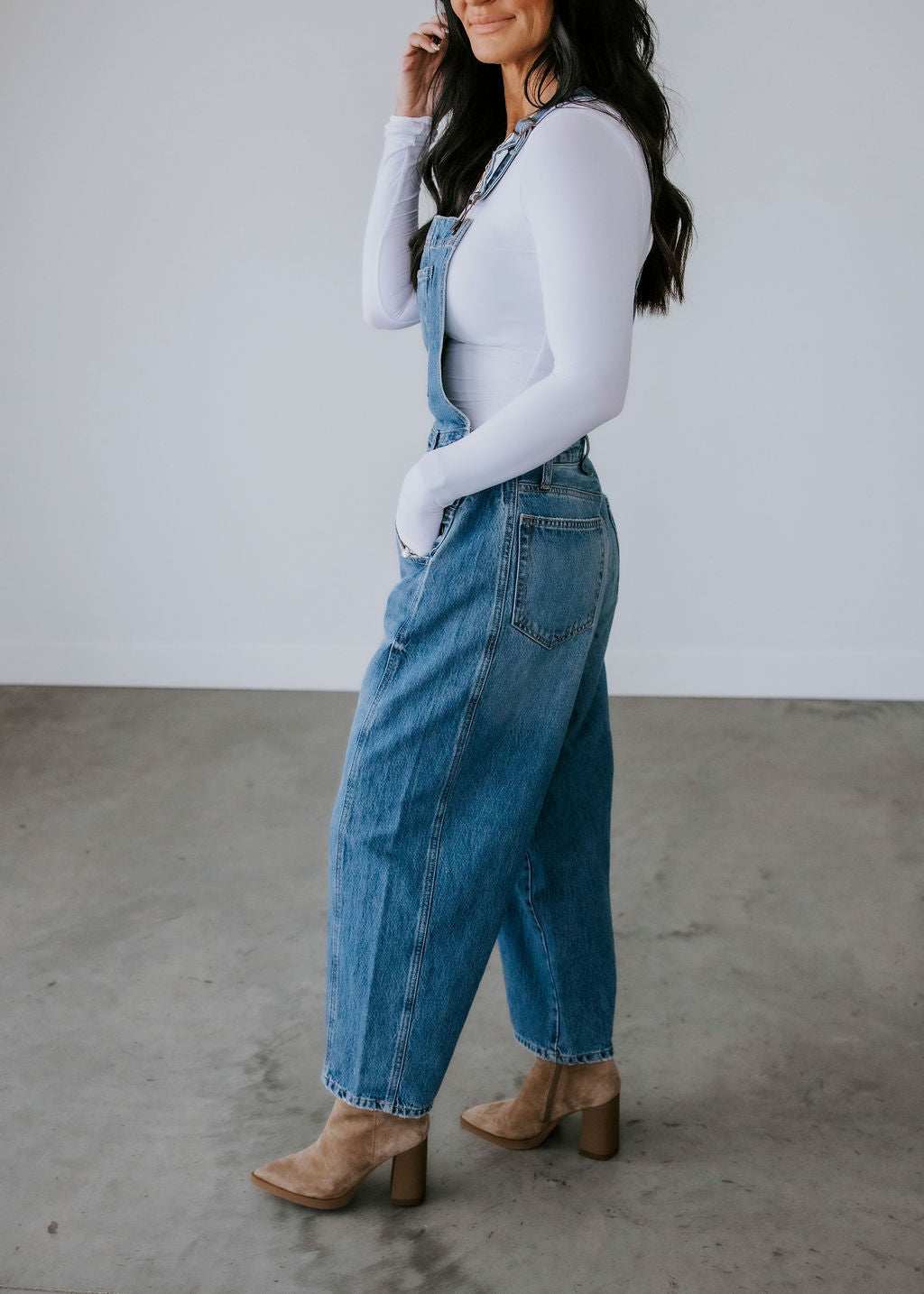 Raye Cello Barrel Overalls