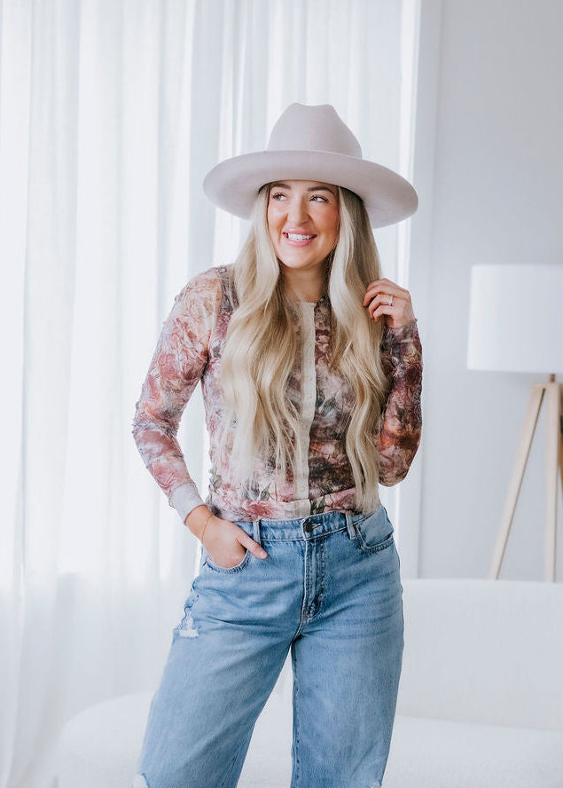 Beverleigh Floral Snap Up Top