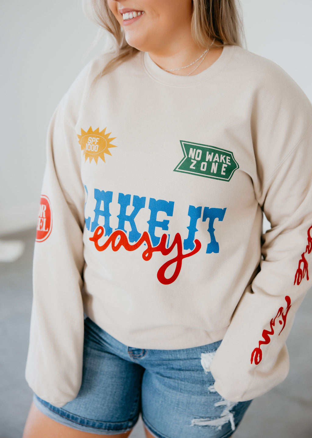 image of Lake It Easy Graphic Sweatshirt