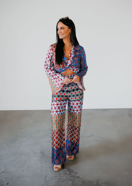 Meadow Printed Pant Set