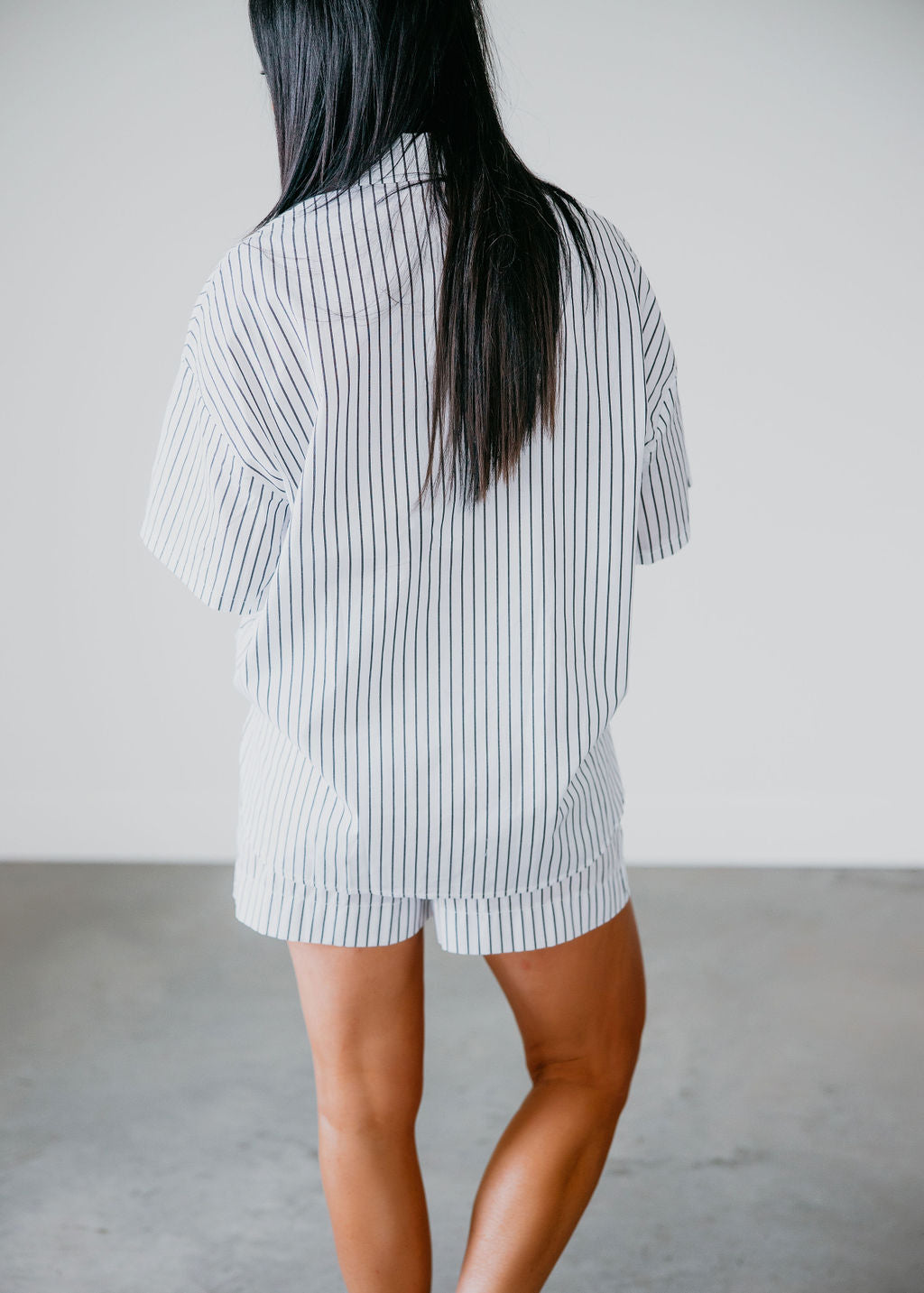 Ronie Striped Button Down Top