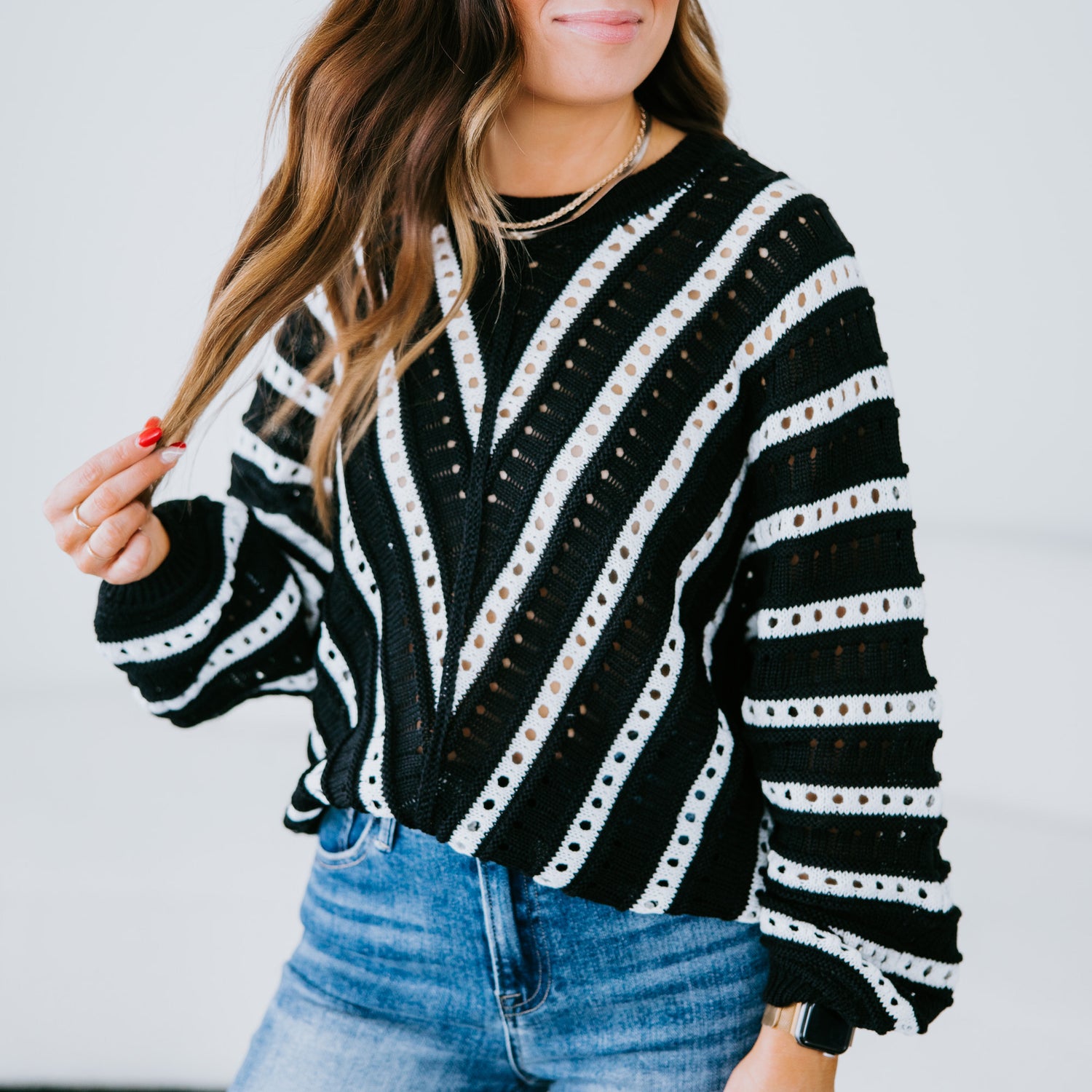 Chace Chevron Knit Sweater