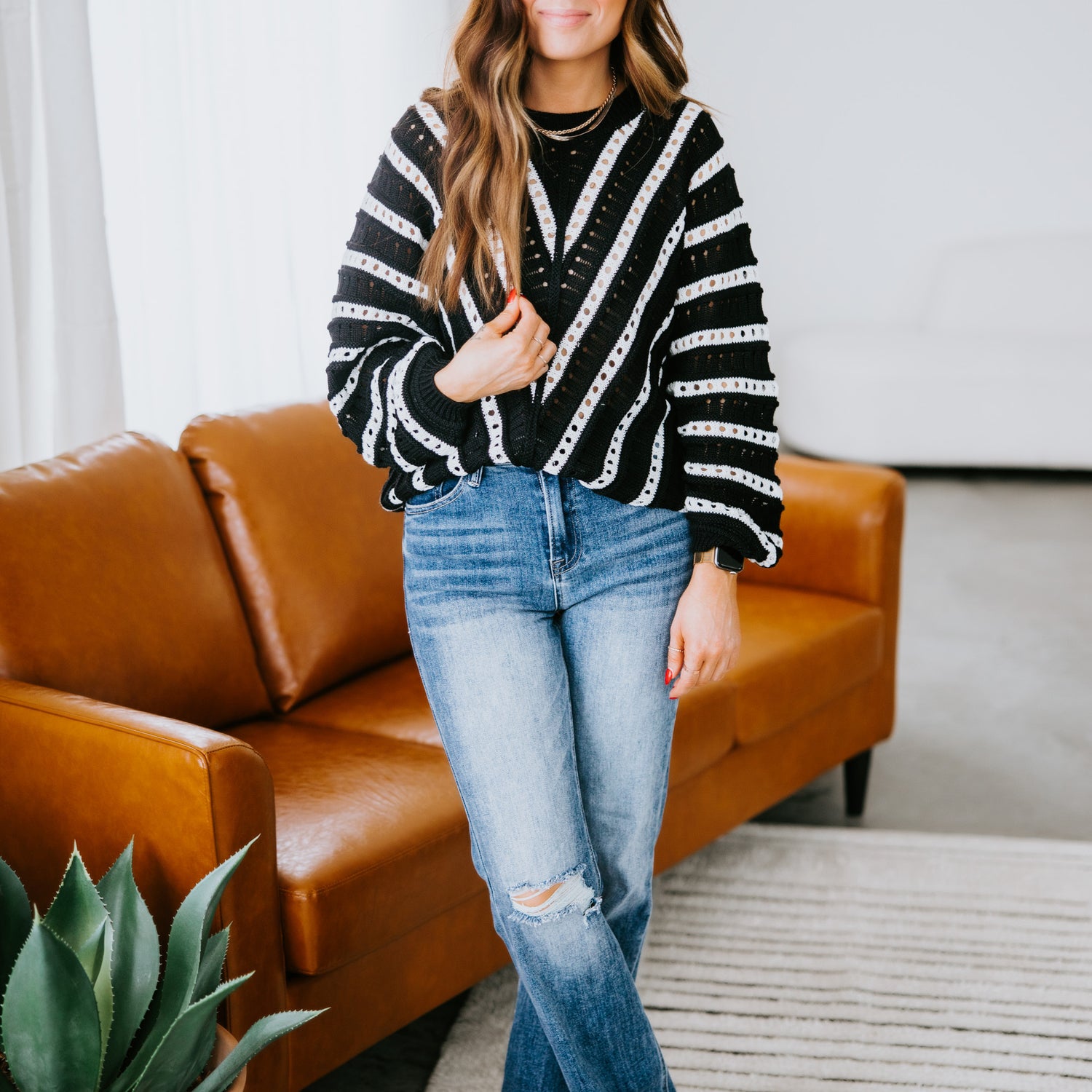 Chace Chevron Knit Sweater