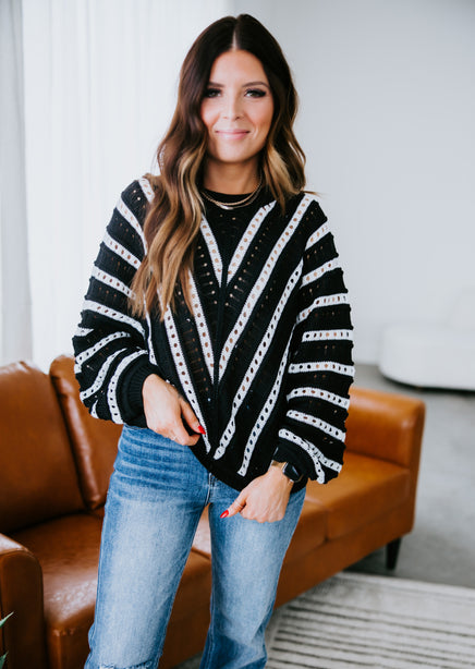 Chace Chevron Knit Sweater