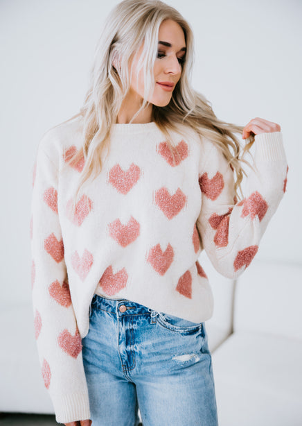 Love Me Heart Sweater, Heart Sweater