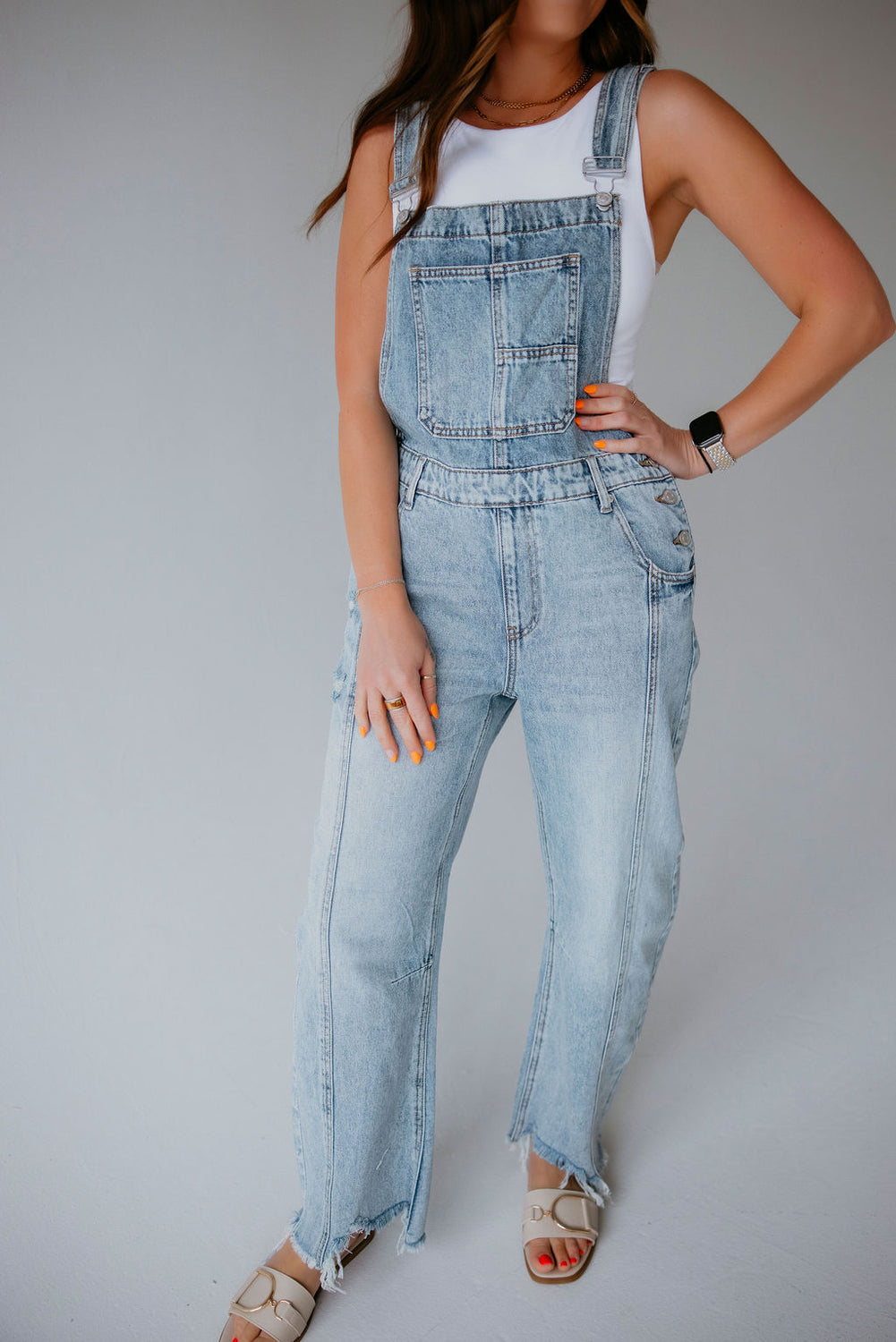 Daniella Saige Barrel Overalls