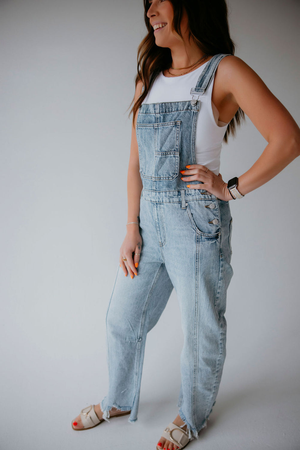 Daniella Saige Barrel Overalls