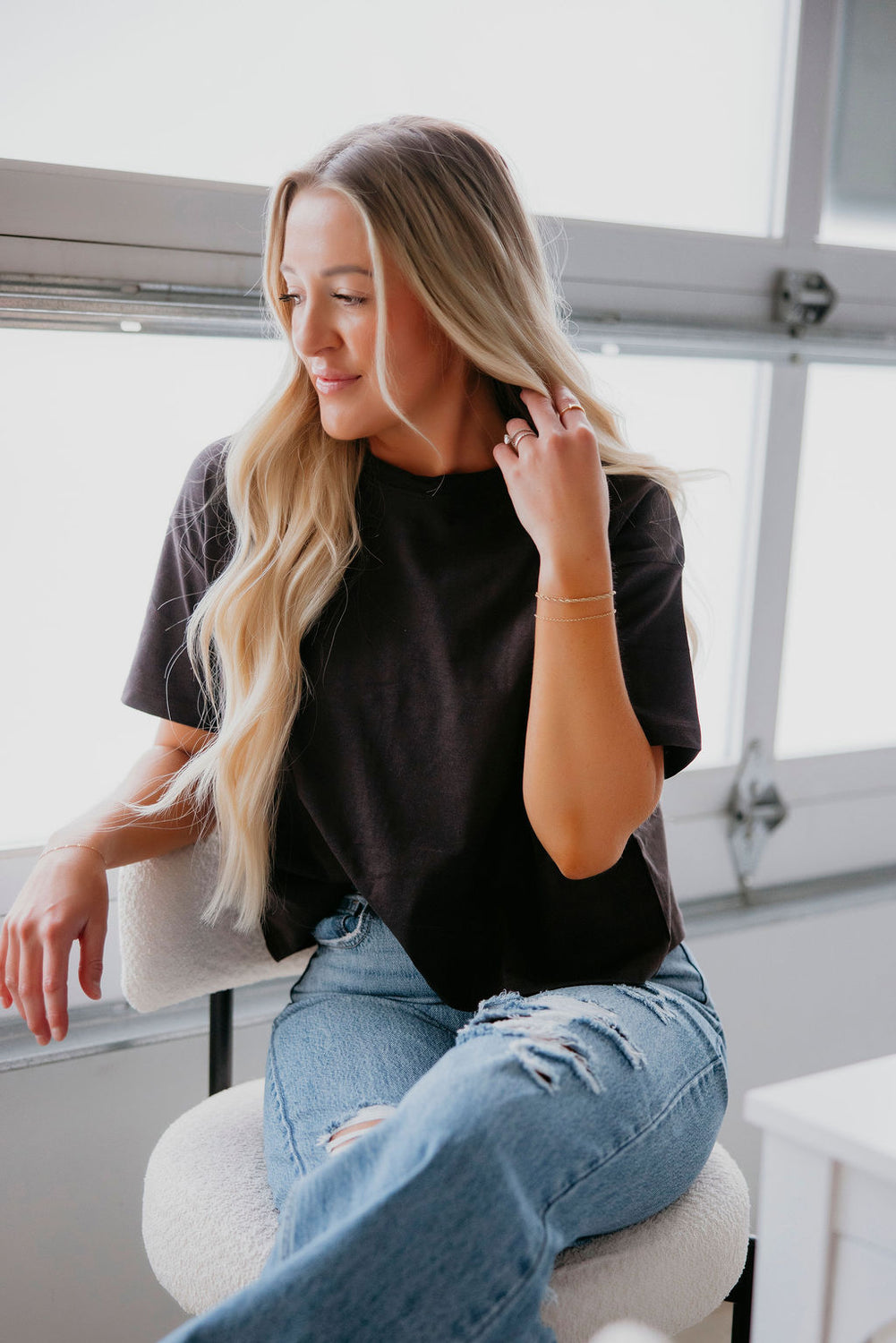 Chloe Crop Tee by Lily & Lottie