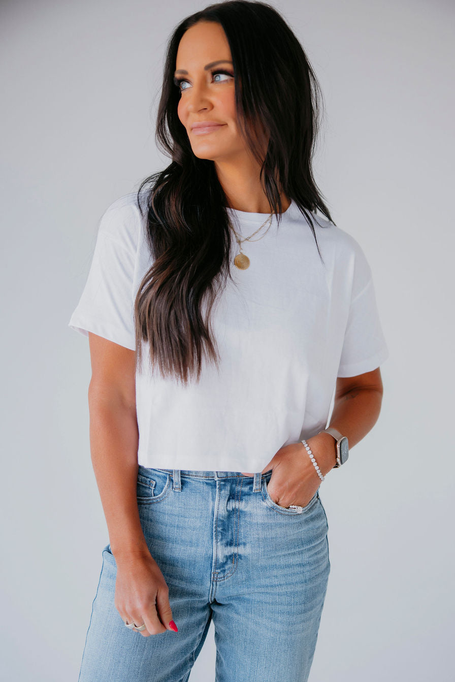 Chloe Crop Tee by Lily & Lottie