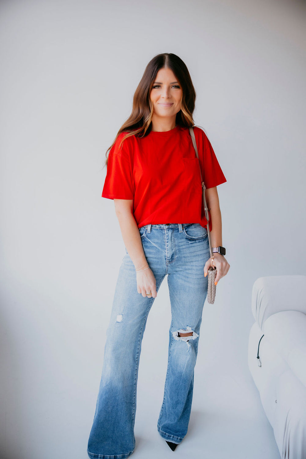 Lauren Pocket Tee by Lily & Lottie
