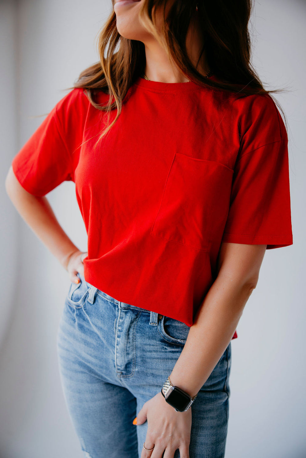 Lauren Pocket Tee by Lily & Lottie