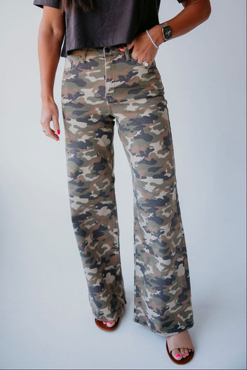 Erin Cello Camo Jeans