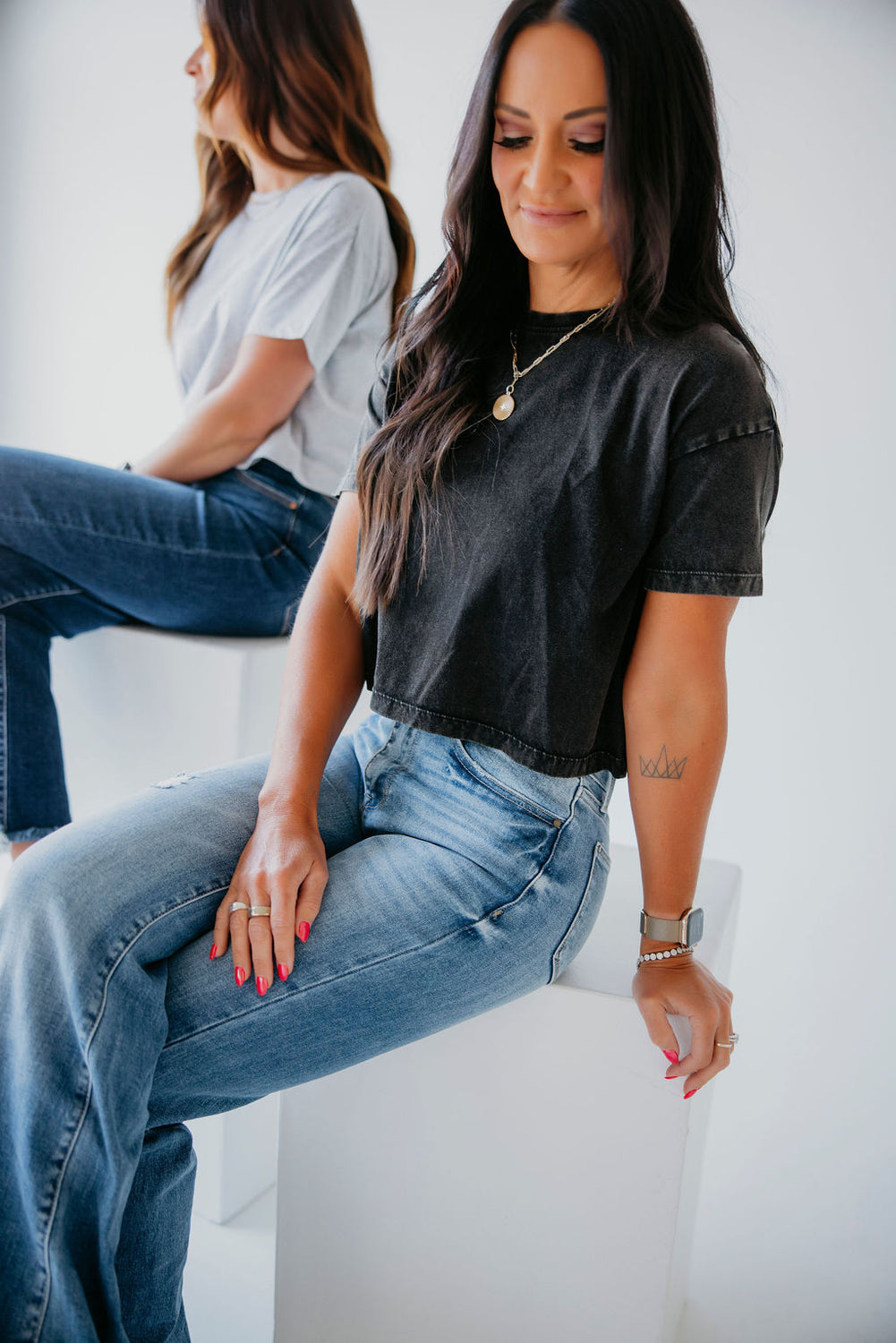 Chloe Crop Tee by Lily & Lottie