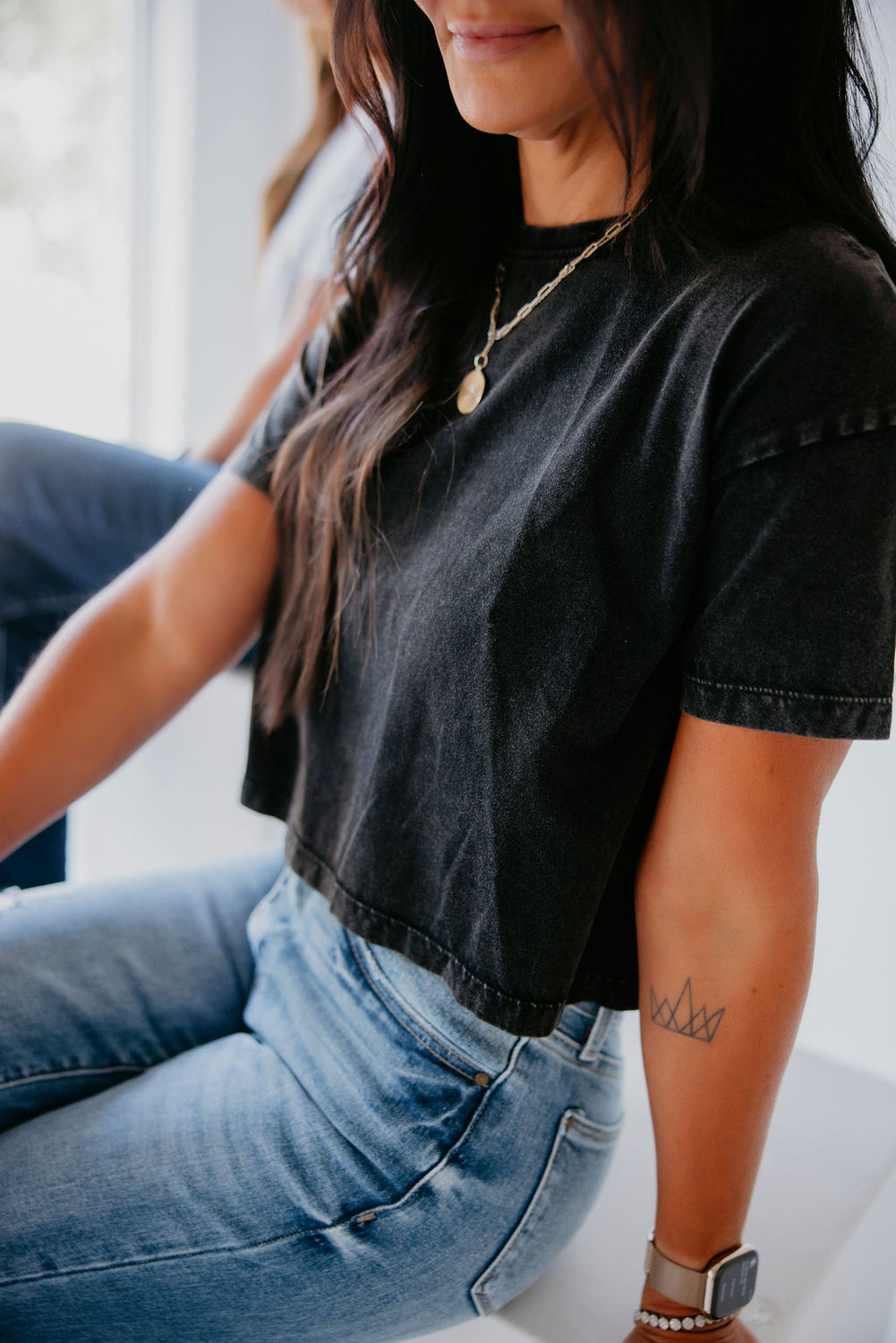 Chloe Crop Tee by Lily & Lottie