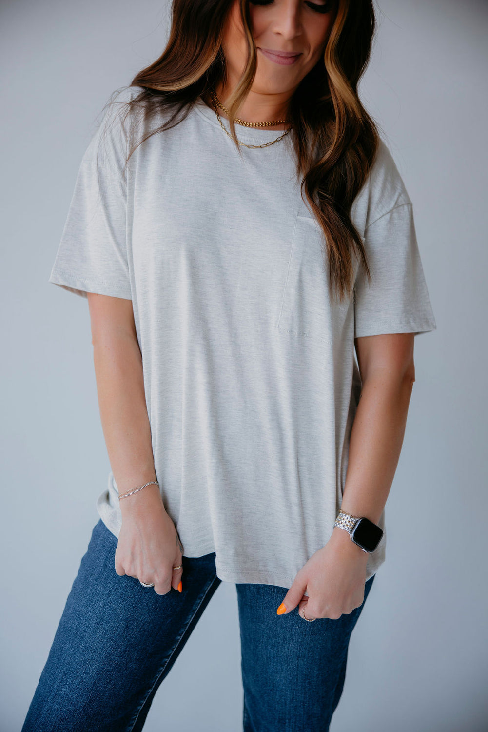 Lauren Pocket Tee by Lily & Lottie