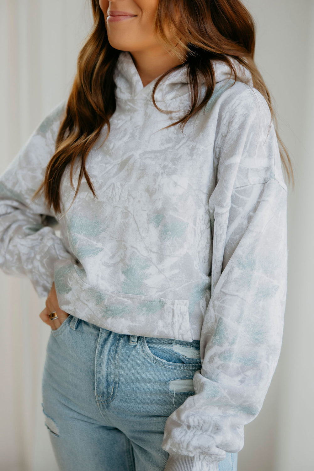 Faded Camo Hoodie by Lily & Lottie