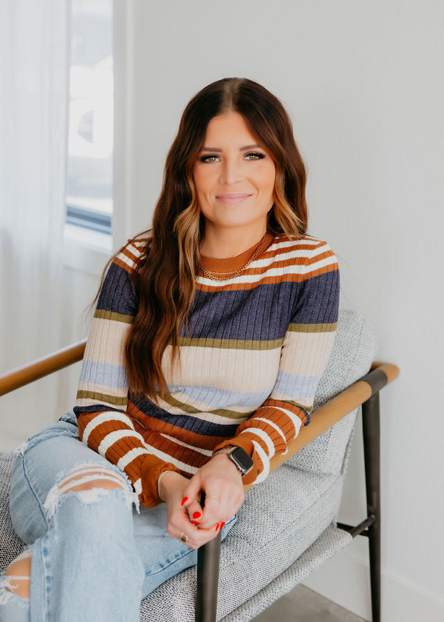 Ashlie Striped Sweater