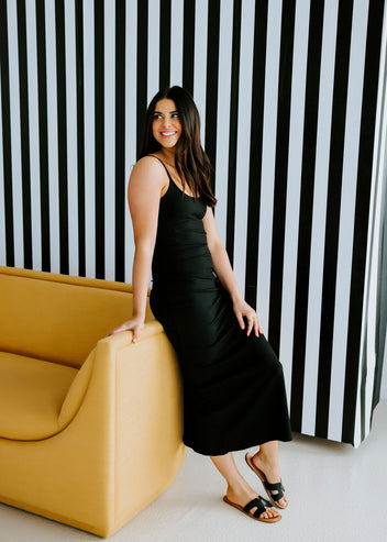 Kathryn Ribbed Midi Dress