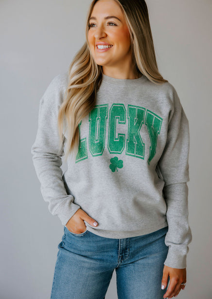 Lucky Varsity Graphic Crew product view