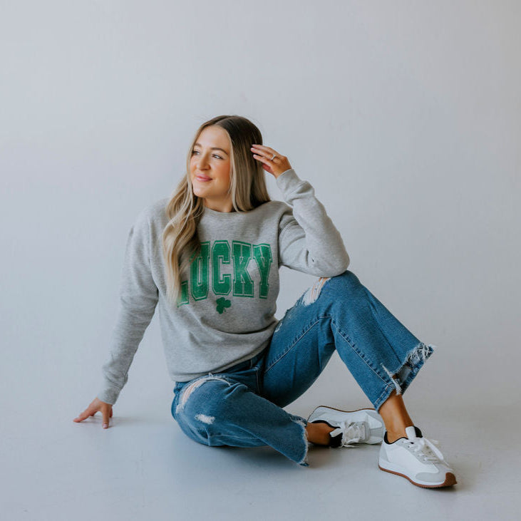 Lucky Varsity Graphic Crew