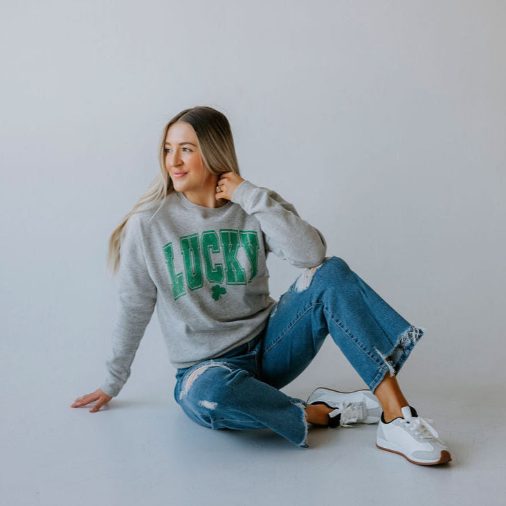 Lucky Varsity Graphic Crew