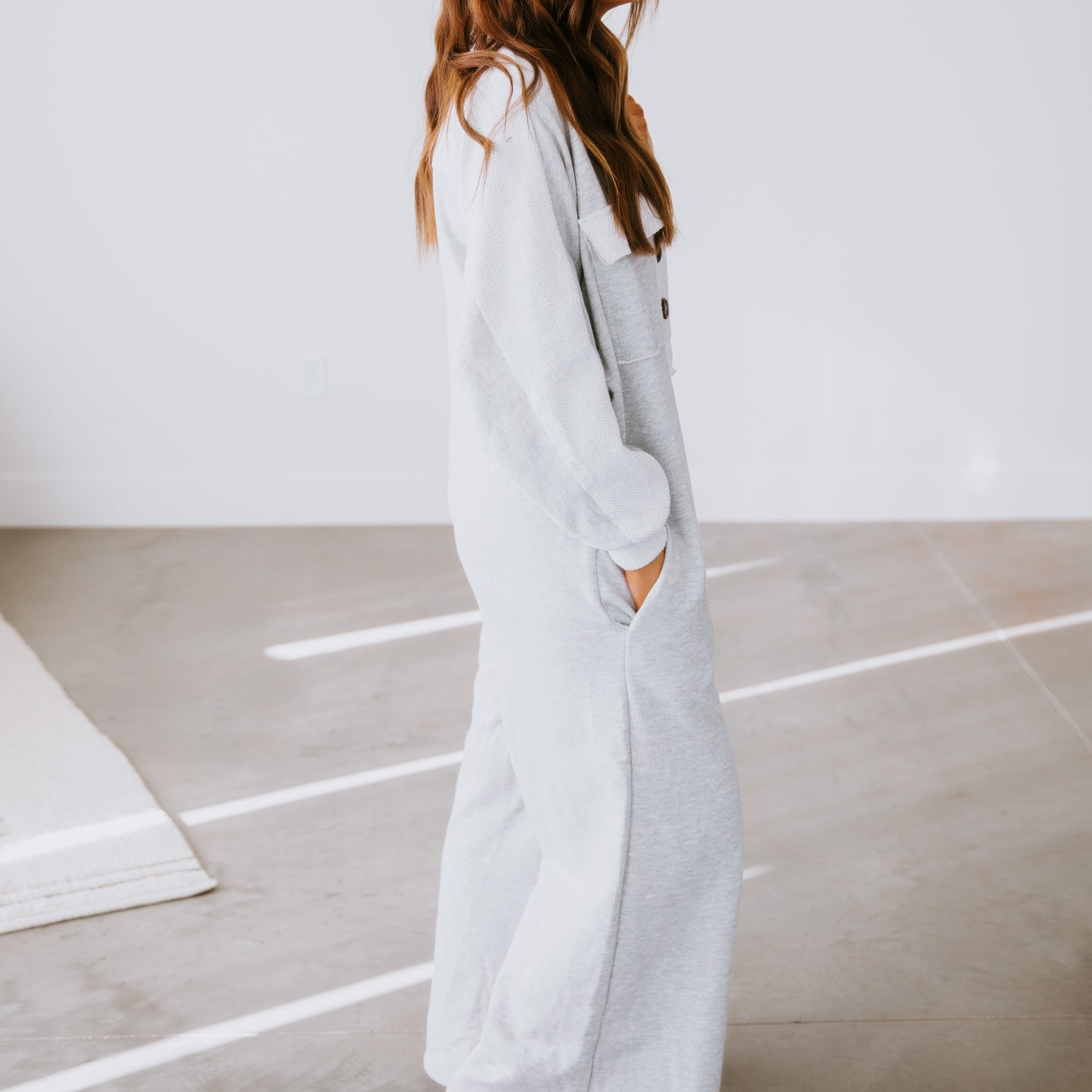 Lea Oversized French Terry Jumpsuit