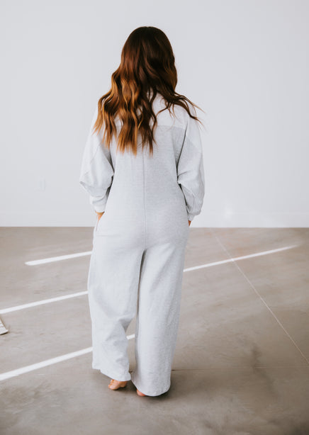 Lea Oversized French Terry Jumpsuit