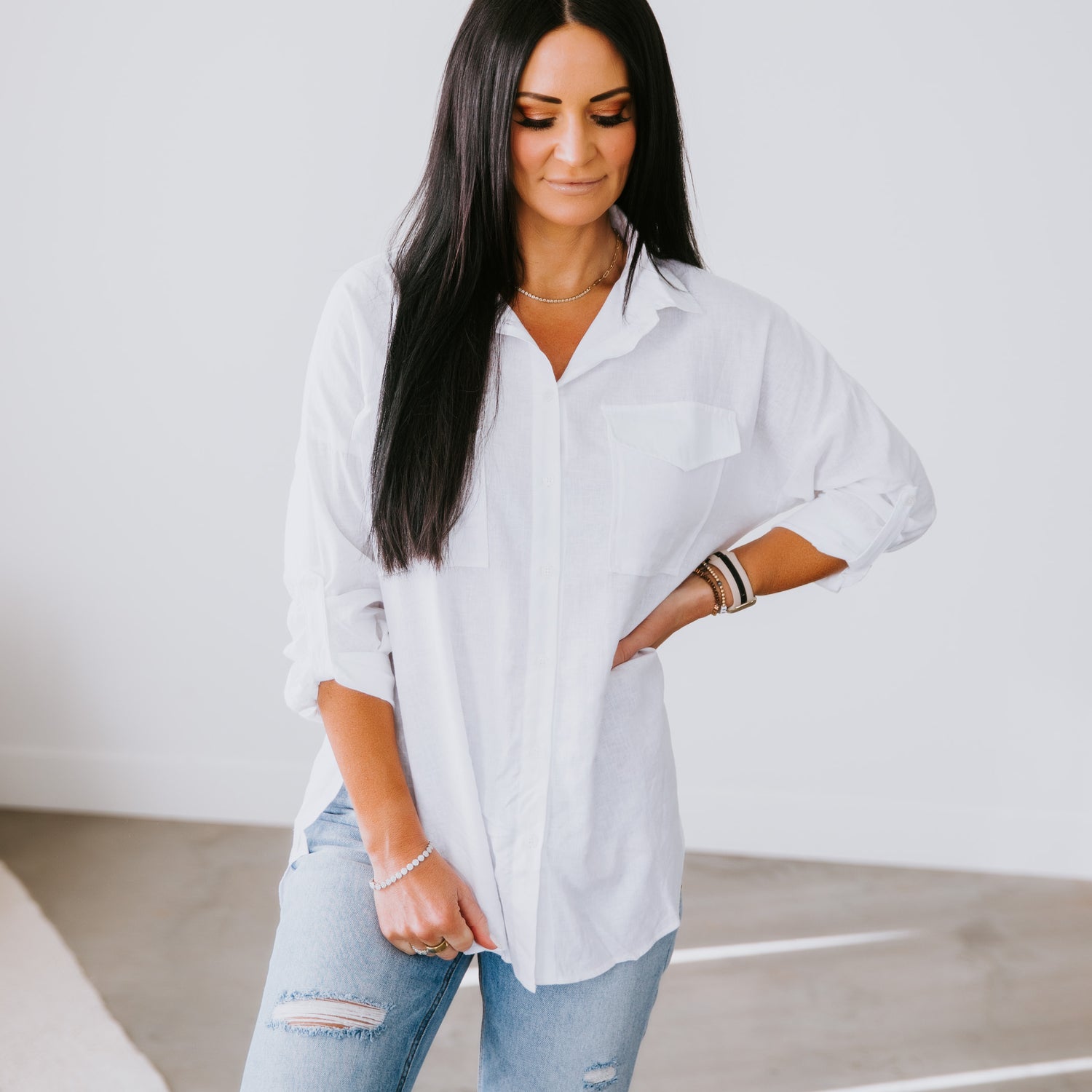 Aerin Button Down Top