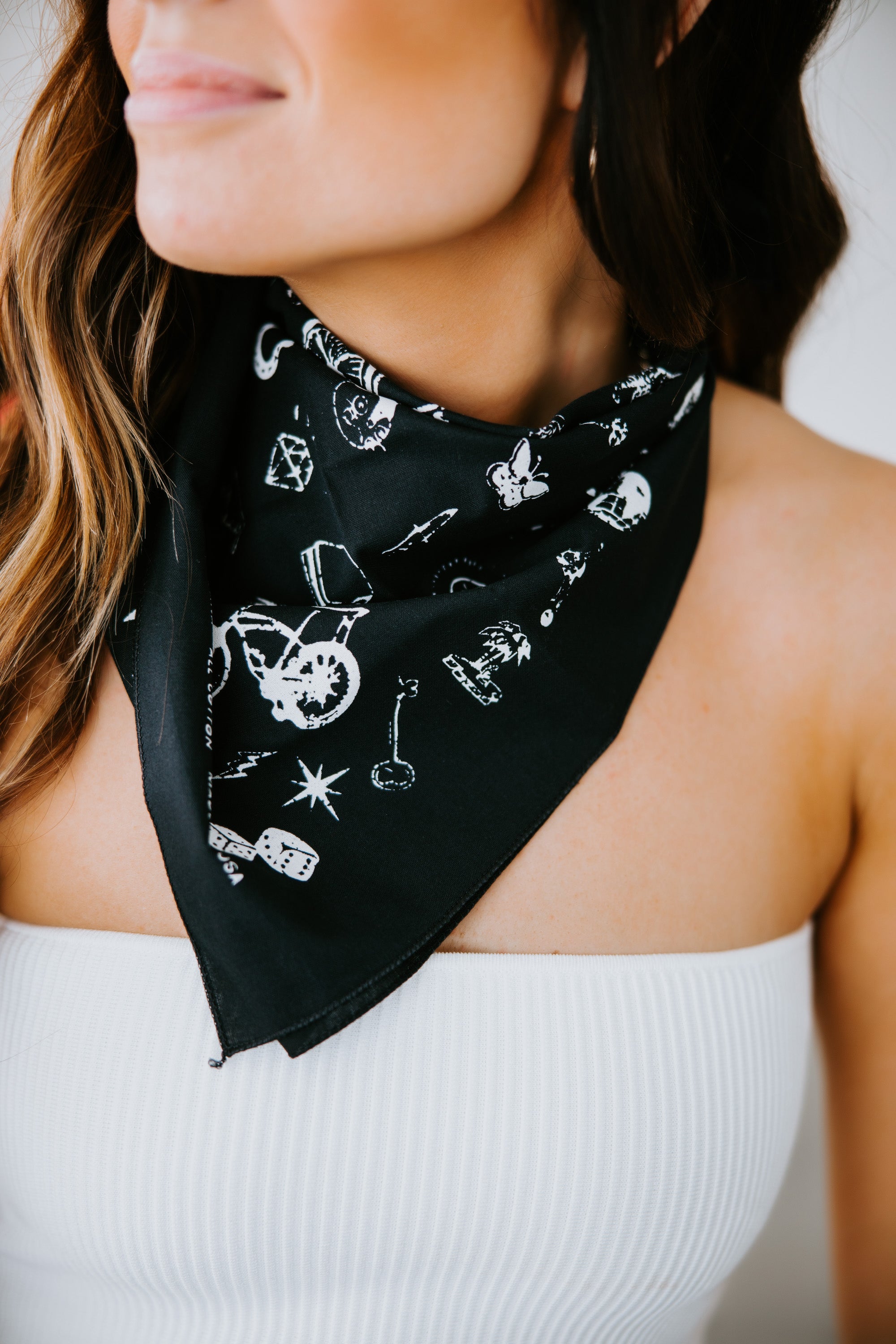 image of Western Print Bandana