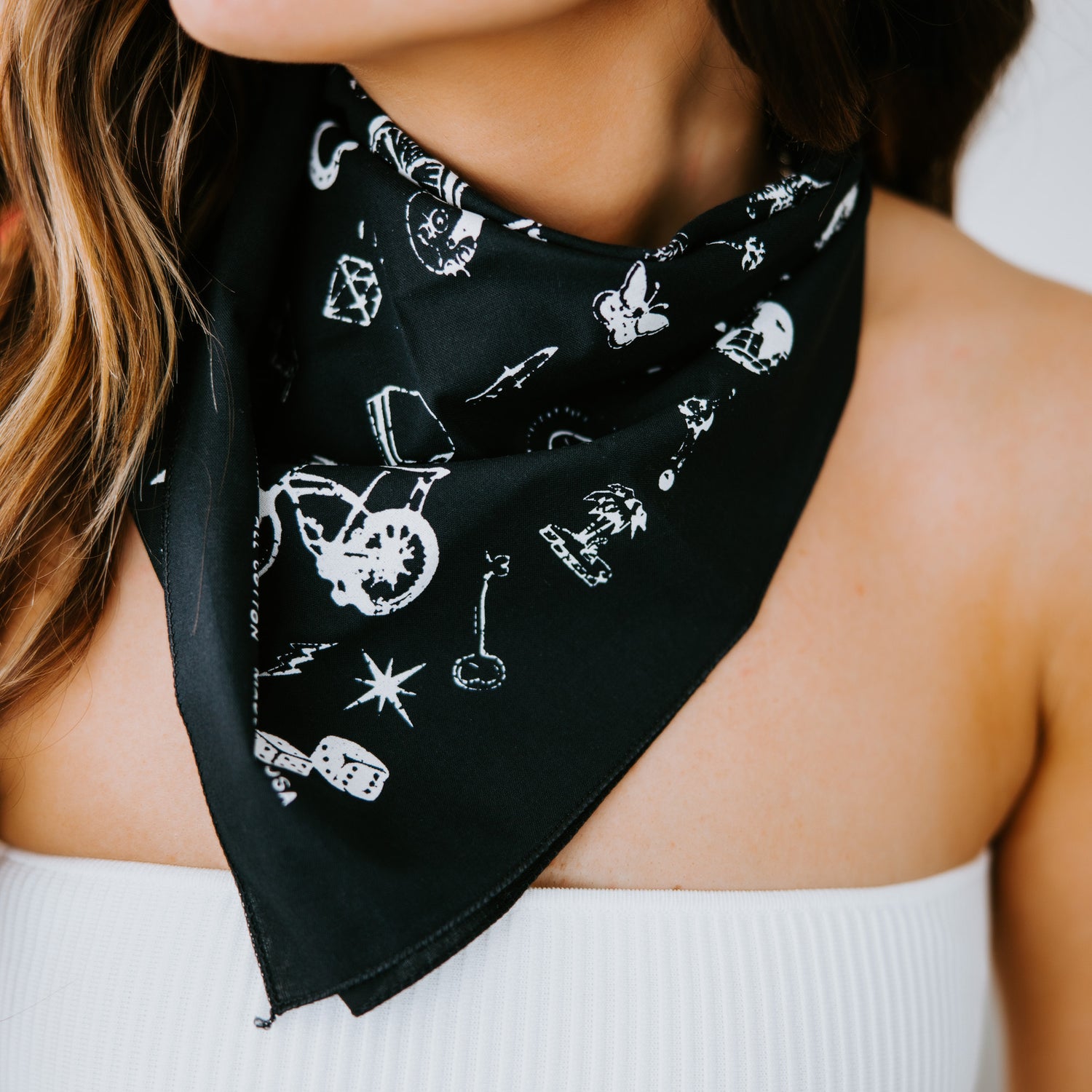 Western Print Bandana