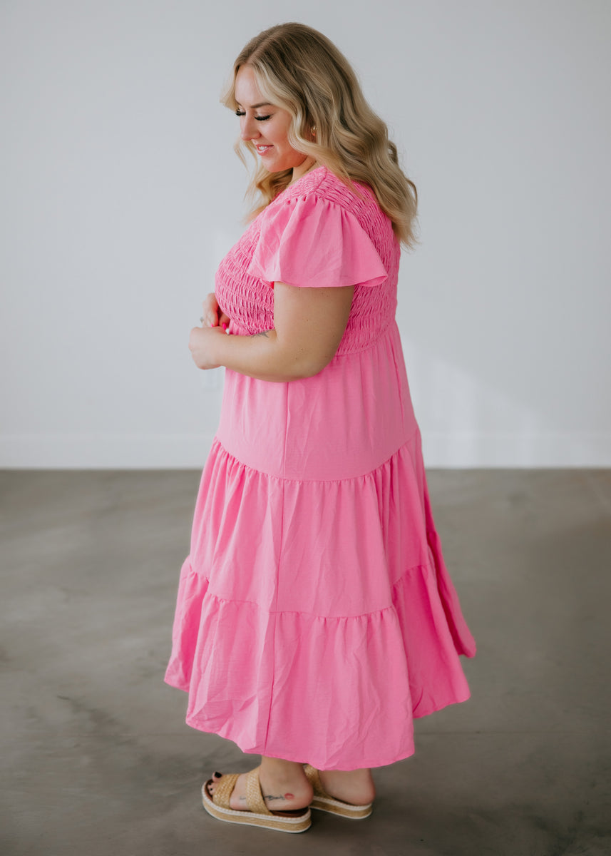 Curvy Flynn Midi Dress Lauriebelles