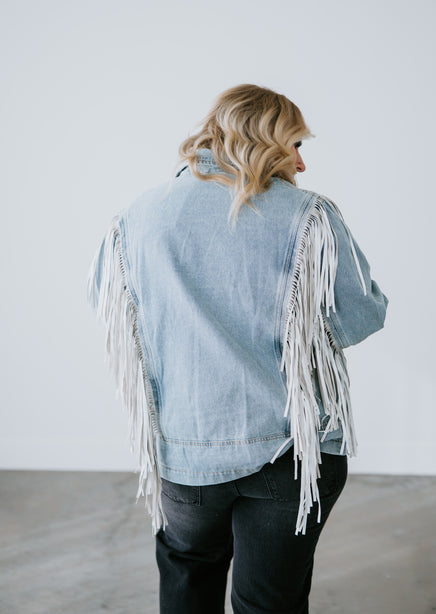 Carlin Fringe Denim Jacket