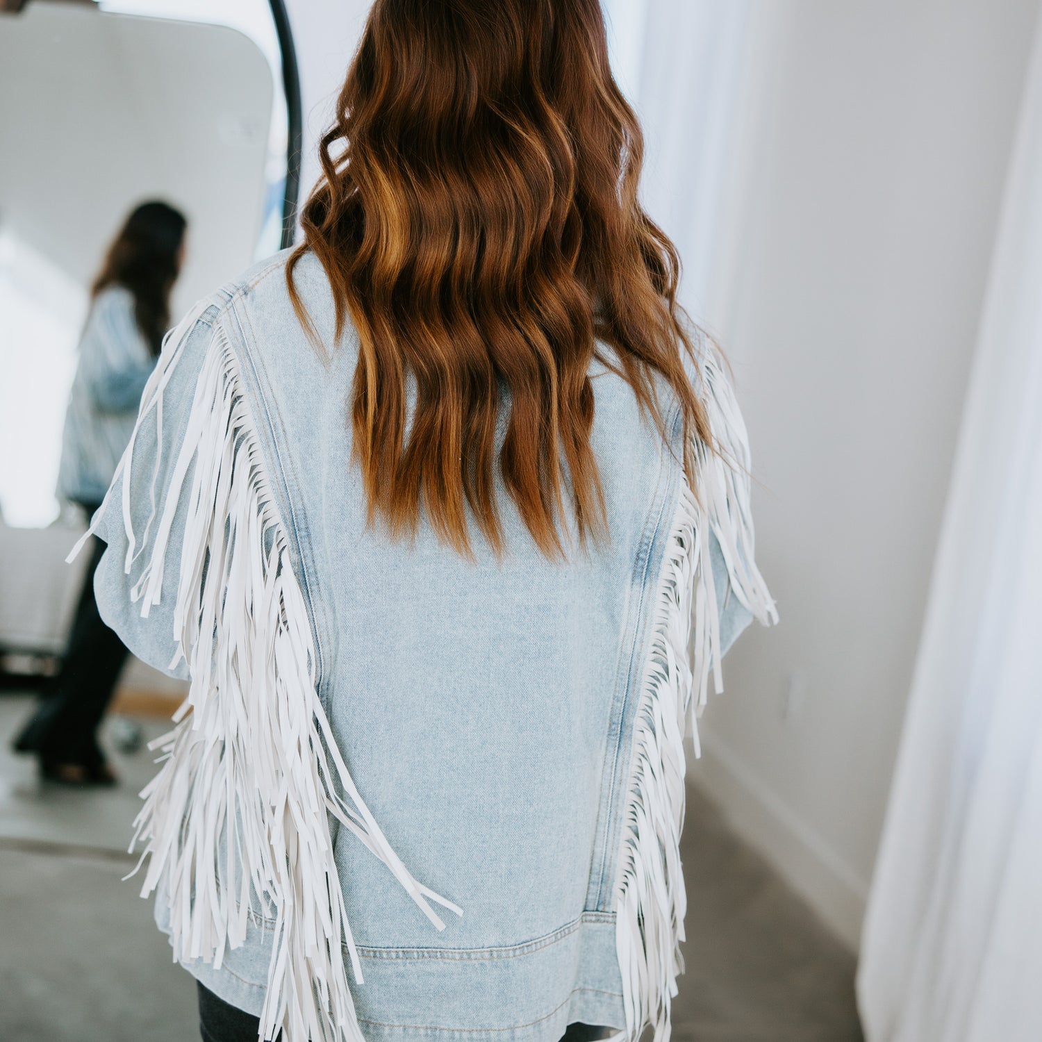 Carlin Fringe Denim Jacket