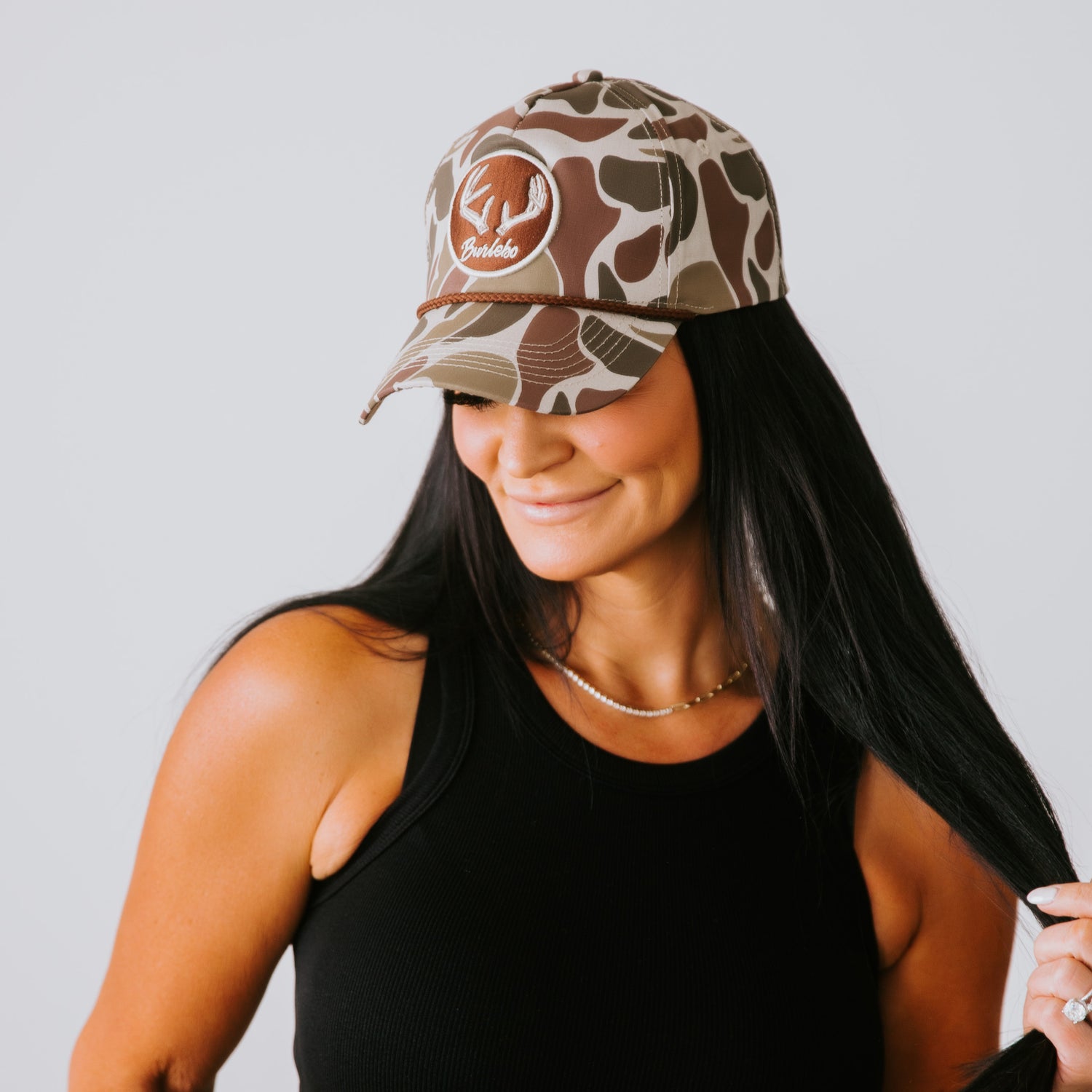 Antler Patch Camo Cap