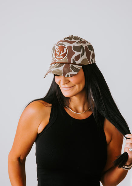 Antler Patch Camo Cap